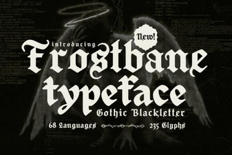Frostbane Font: a Creative & Versatile Design Asset