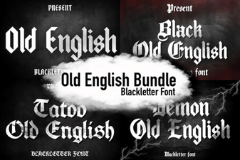 Old English Font Bundles for Creative Projects