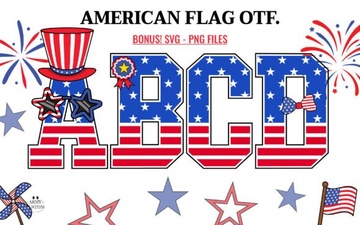 American Flag Fonts for Patriotic Design Projects