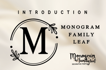 Elegant Monogram Leaves for Family & Personal Projects