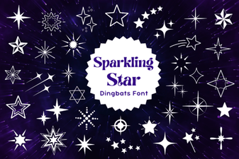 Sparkling Star Font for Creative Headlines